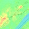 Phonsavan topographic map, elevation, terrain