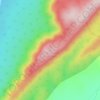 Red Cliff Mountain topographic map, elevation, terrain