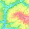 Violaine topographic map, elevation, terrain