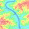 Guerreiros do Rio topographic map, elevation, terrain