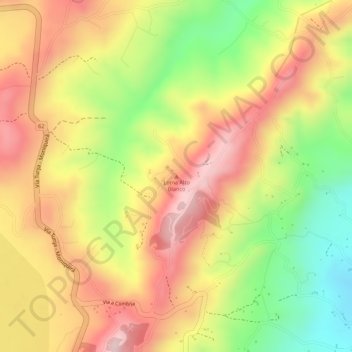 Loma Alto Blanco topographic map, elevation, terrain