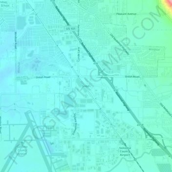 Shiloh topographic map, elevation, terrain