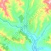 Rajouri topographic map, elevation, terrain