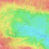 Chadouillet topographic map, elevation, terrain