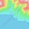 Berau topographic map, elevation, terrain