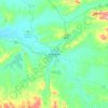 Warwick topographic map, elevation, terrain