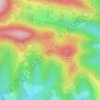 Le Cair topographic map, elevation, terrain