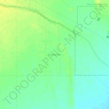 Connellan topographic map, elevation, terrain