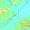 Mishan topographic map, elevation, terrain