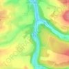Le Bru topographic map, elevation, terrain