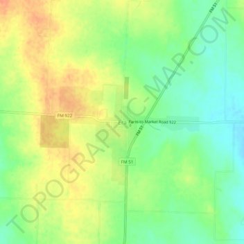 Era topographic map, elevation, terrain