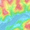 Bontddu topographic map, elevation, terrain