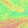 Linz-Land topographic map, elevation, terrain
