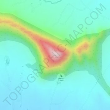 Lenyadri Caves topographic map, elevation, terrain