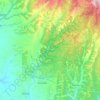 Melnik topographic map, elevation, terrain