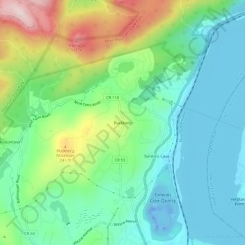 Buckberg topographic map, elevation, terrain