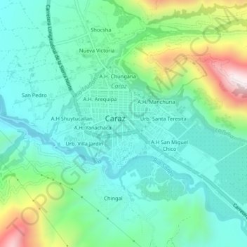 Urb. La Esperanza topographic map, elevation, terrain