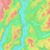 Trento topographic map, elevation, terrain