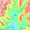 Sidbury topographic map, elevation, terrain