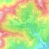 Forcili topographic map, elevation, terrain