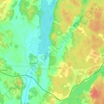 Hallkved topographic map, elevation, terrain