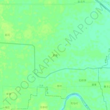 董寨 topographic map, elevation, terrain