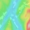 Pied-du-Lac topographic map, elevation, terrain