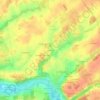 Les Saules topographic map, elevation, terrain