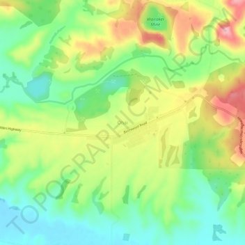 Ohai topographic map, elevation, terrain