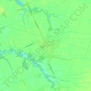 Saint Isidore topographic map, elevation, terrain