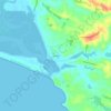 Fortrose topographic map, elevation, terrain