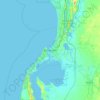 Mandurah topographic map, elevation, terrain