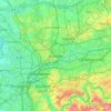 Bottrop topographic map, elevation, terrain
