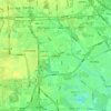 Jiugong topographic map, elevation, terrain