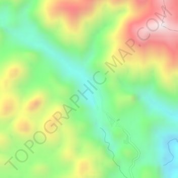 通靈大峽谷 topographic map, elevation, terrain