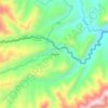 Mecoyita topographic map, elevation, terrain