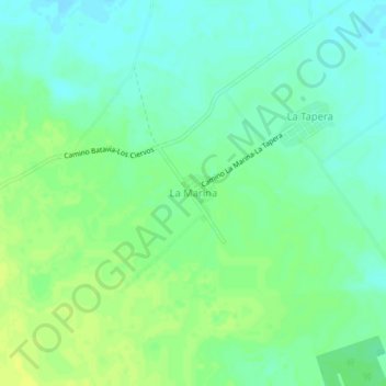 La Marina topographic map, elevation, terrain