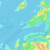 Bodø - Bådåddjo topographic map, elevation, terrain