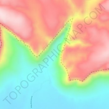 Emma Gorge topographic map, elevation, terrain