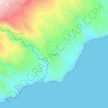 Nggela topographic map, elevation, terrain