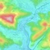 Diemlach topographic map, elevation, terrain