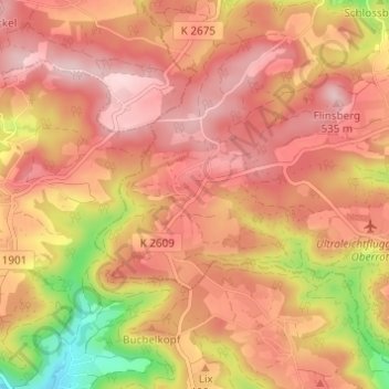 Wolfenbrück topographic map, elevation, terrain