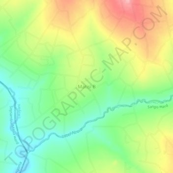 Matisi B topographic map, elevation, terrain