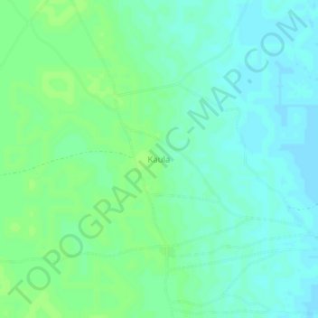 Kaula topographic map, elevation, terrain