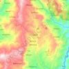 Sagada topographic map, elevation, terrain