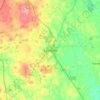 Saintfield topographic map, elevation, terrain