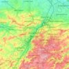 Brussel topographic map, elevation, terrain