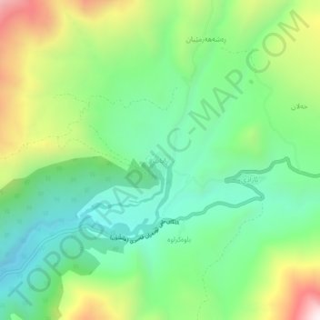 Rayat topographic map, elevation, terrain
