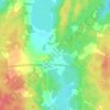 Gullered topographic map, elevation, terrain