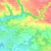 Kergoulou topographic map, elevation, terrain